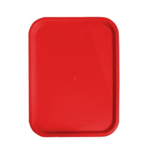 Omcan Products Polypropylene Fast Food Tray, 12" X 16", Red, Each (80098)