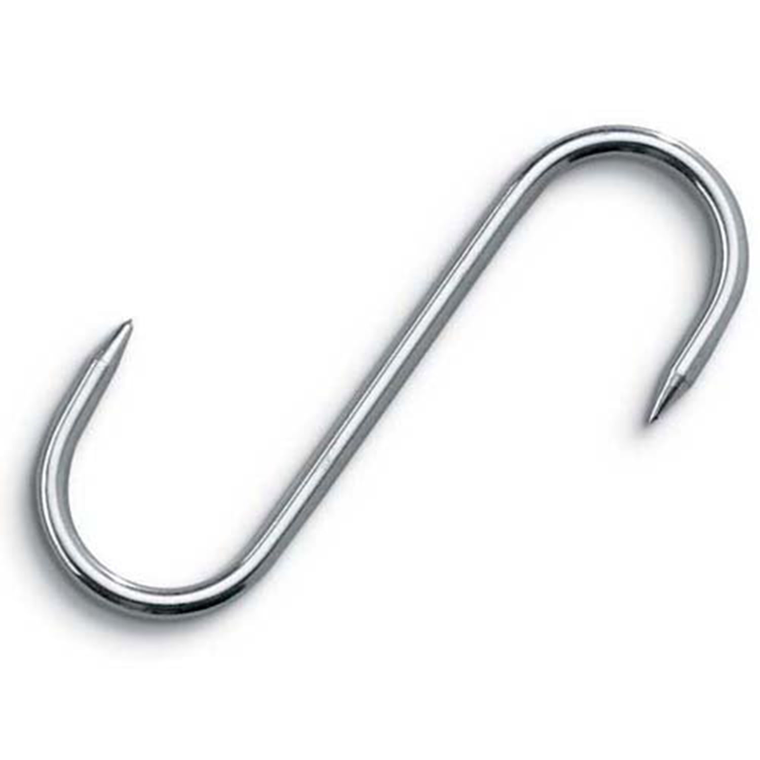 HONSHEN 8 Inch 6mm Meat Hook S-Hooks Stainless Steel Meat Hooks for Hanging  Processing Butcher Hook 4Pack (Meat Hooks 6mm 8inch) : : Home