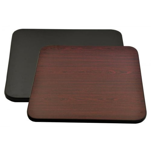 Omcan Table Top - 30" X 48" X 1", Rectangular,Mahogany/Black (43174)