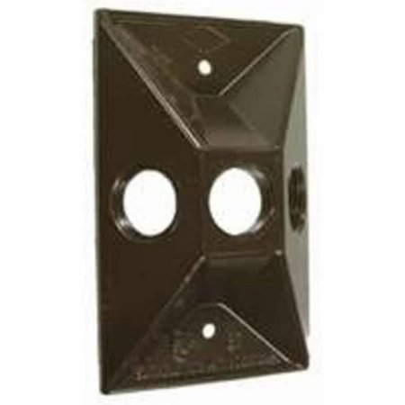 Camco Weatherproof Rectangular Cover 5189-2 - 3 Hole - Bronze