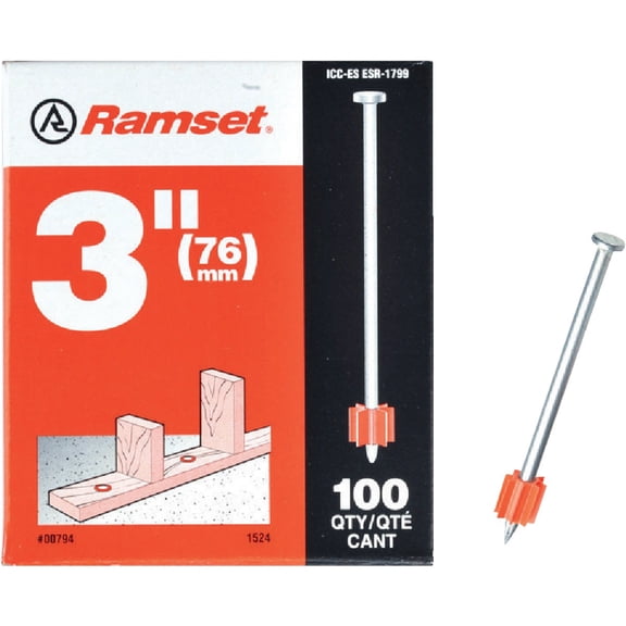 OmconTM Ramset 00794 1524 Powder Drive Pin, 3"