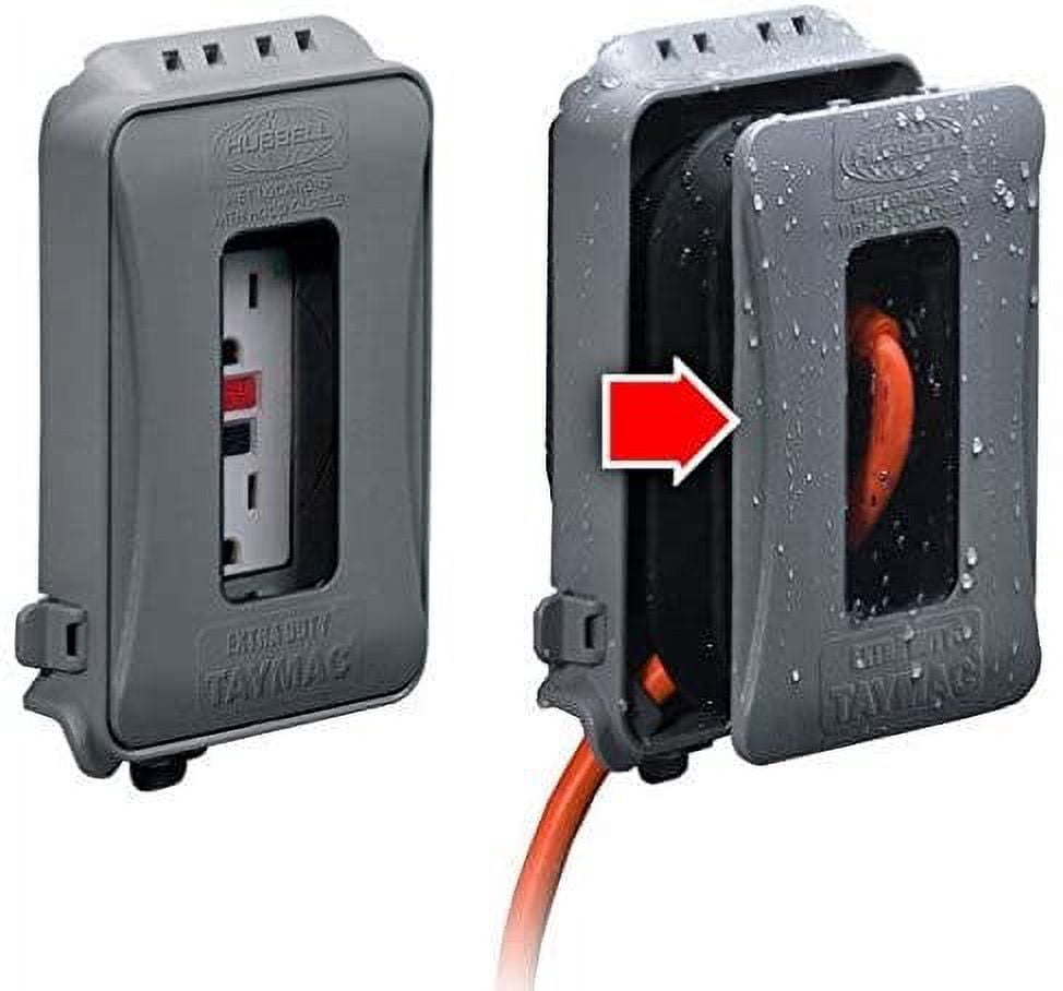 OmconTM Taymac ML500G Single Gang Flat Expandable While-In-Use Cover ...
