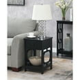 thumbnail image 1 of Omega 1 Drawer End Table, Black, 1 of 4