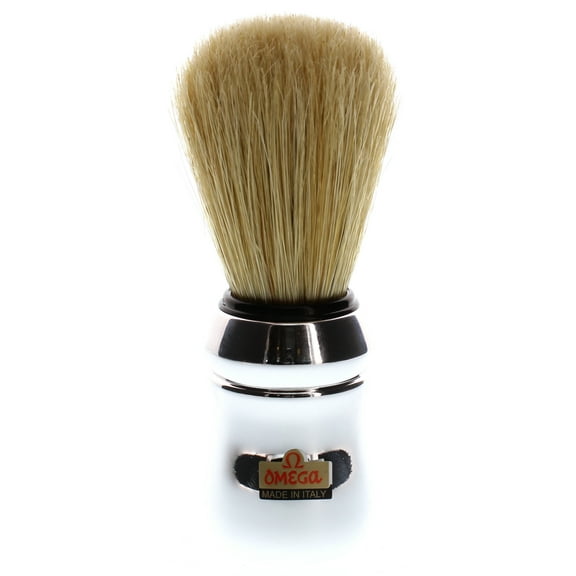 Omega Professional Boar Hair Shaving Brush, Chrome