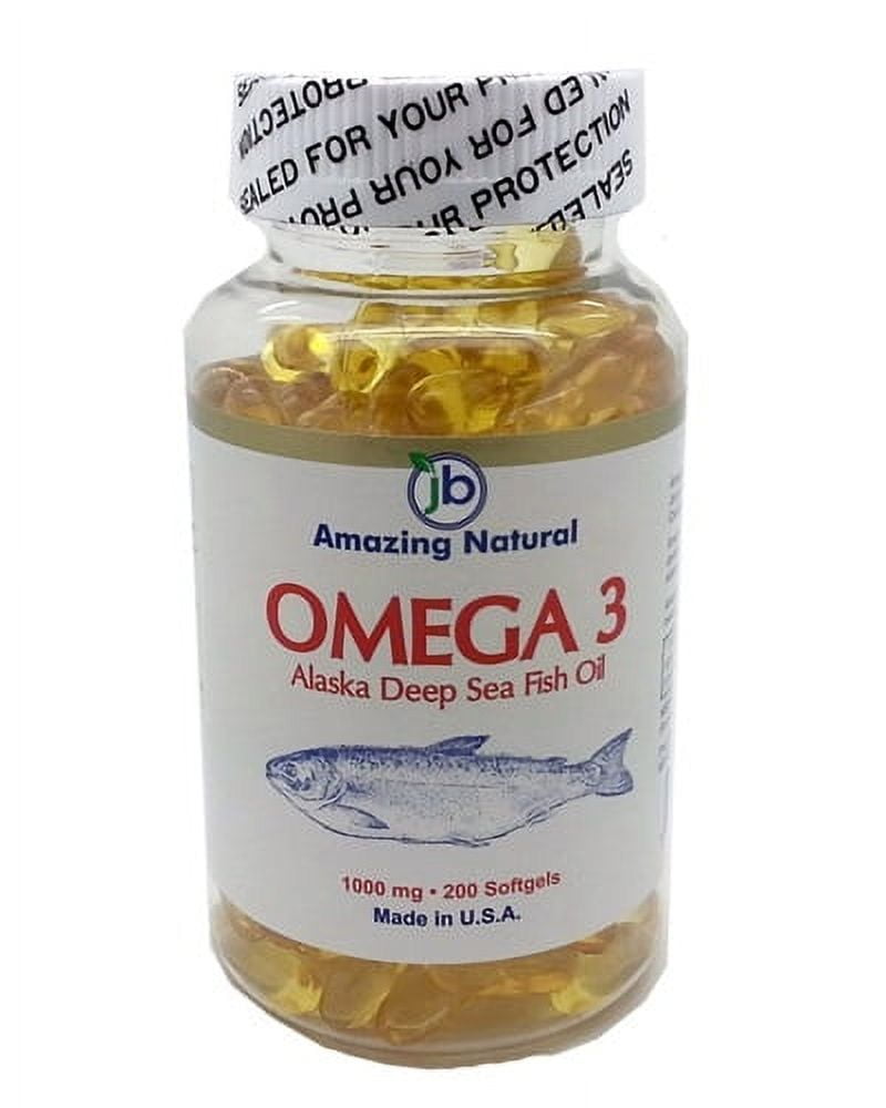 Omega 3 Alaska Deep Sea Fish Oil 1000 mg 200 softgels