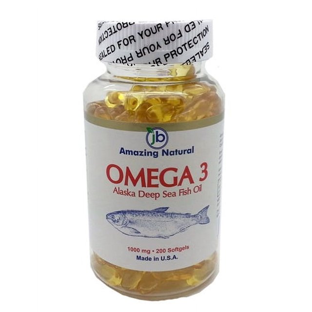 Omega 3 Alaska Deep Sea Fish Oil 1000 mg 200 softgels
