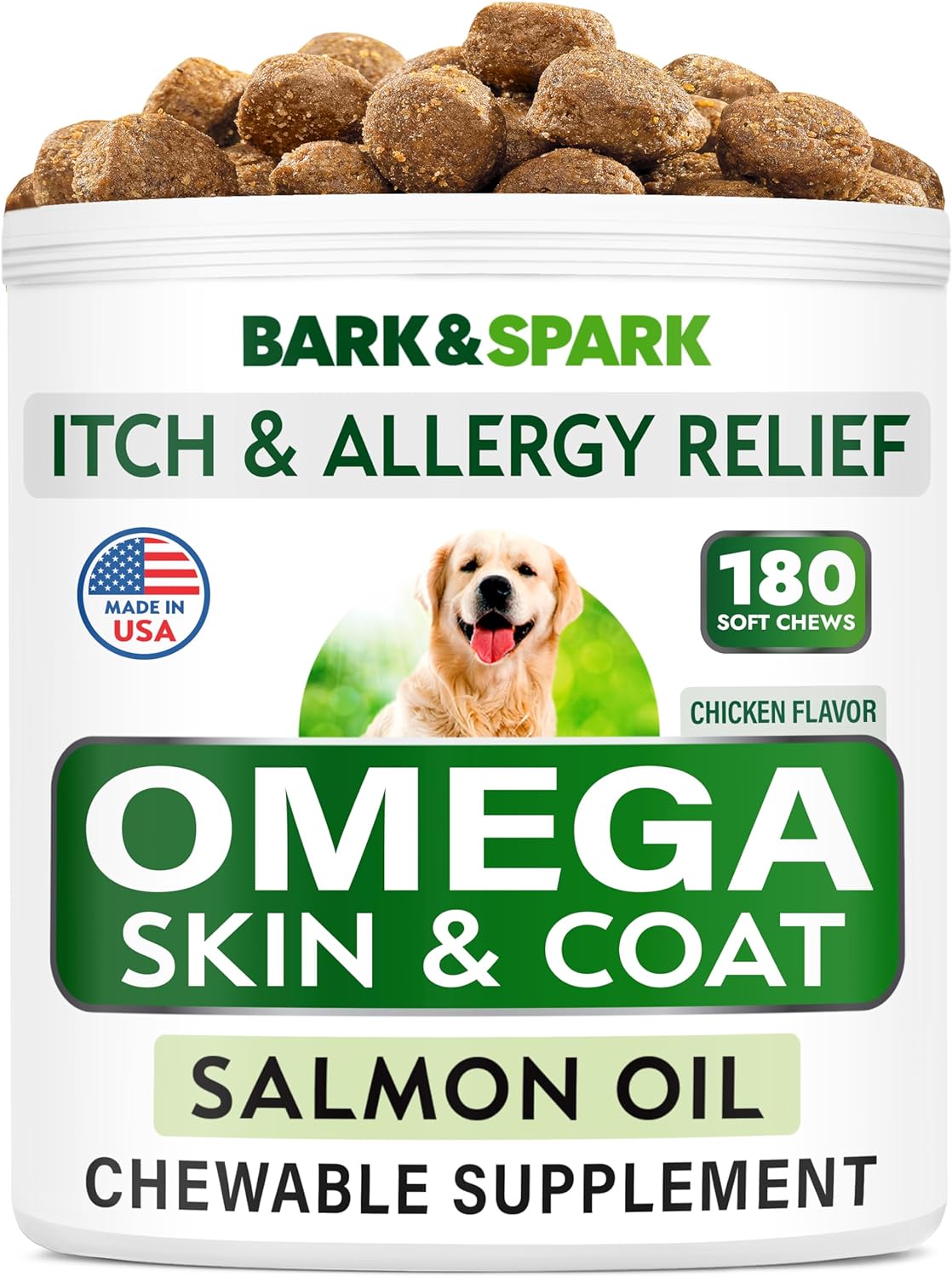 Salmon Oil Omega 3 for Dogs 32oz Fish Oil for Pets Joint Health