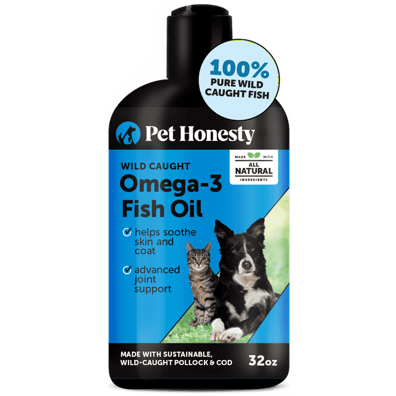 Pet Honesty Omega-3 Fish Oil for Dogs and Cats - 32 Ounces