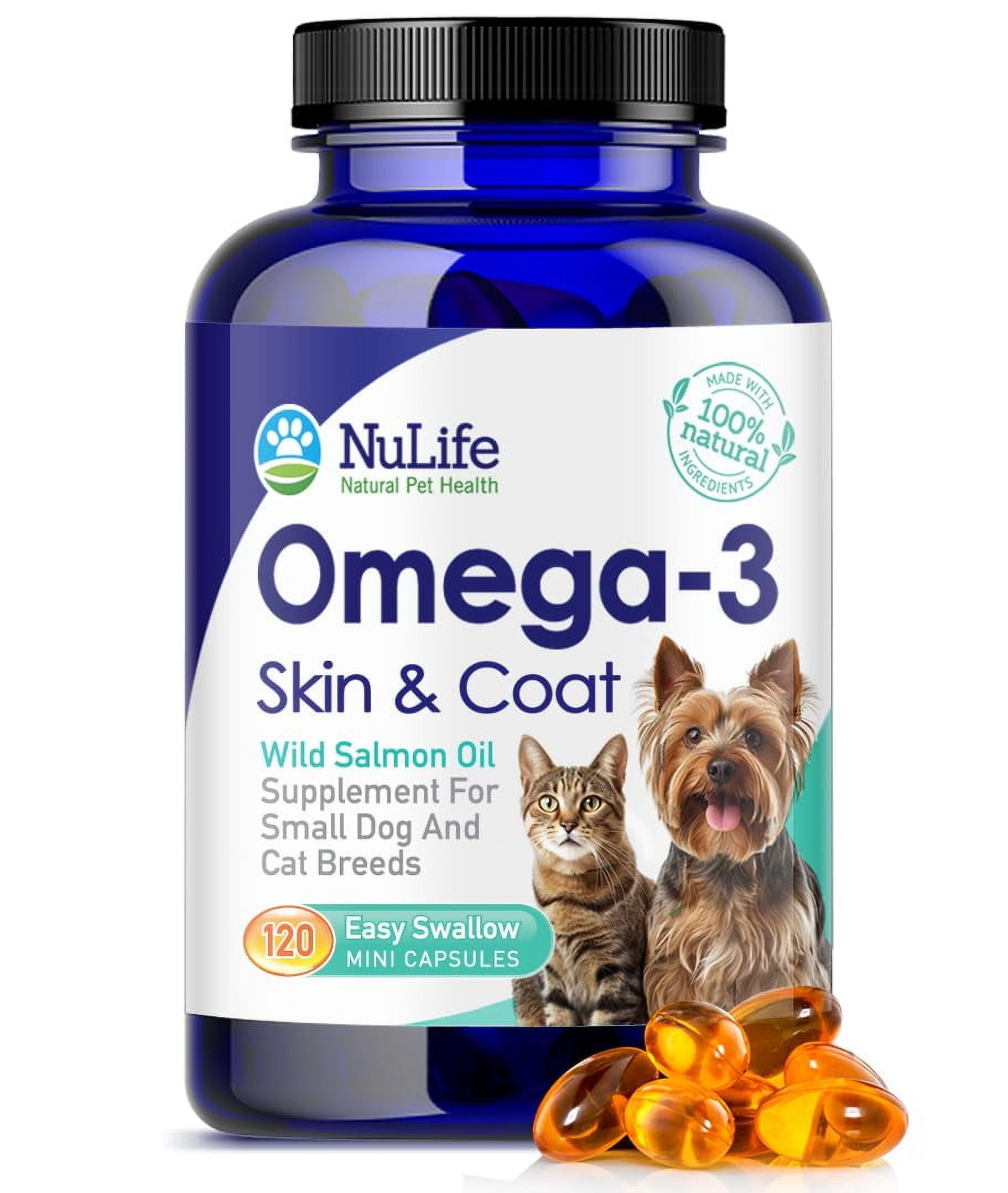Omega 3 Fish Oil AIF4 for Small Dogs & Cats Pet Fish Oil Supplement