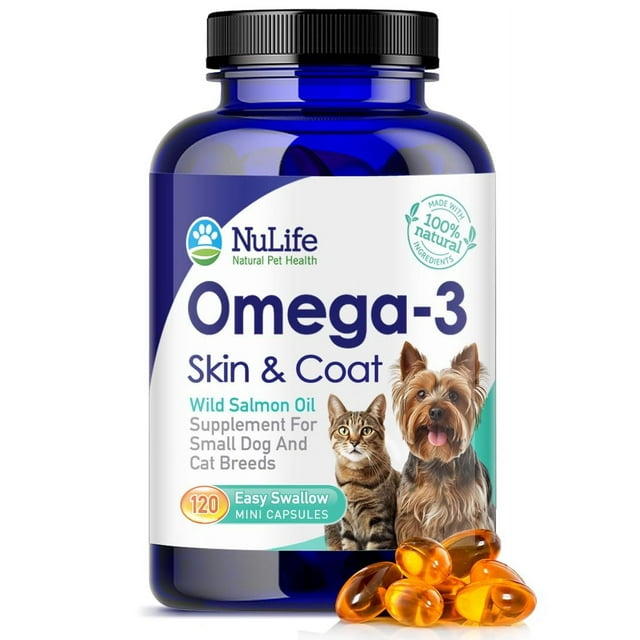 Omega 3 Fish Oil AIF4 for Small Dogs & Cats Pet Fish Oil Supplement