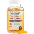thumbnail image 1 of Omega 3 Fish Oil Gummies - Heart Healthy Omega 3 Gummy Supplement with High Absorption DHA & EPA - Extra Strength Joint & Brain Support, Delicious Orange Flavor Fish Oil Natures Vitamin - 120 Gummies, 1 of 10