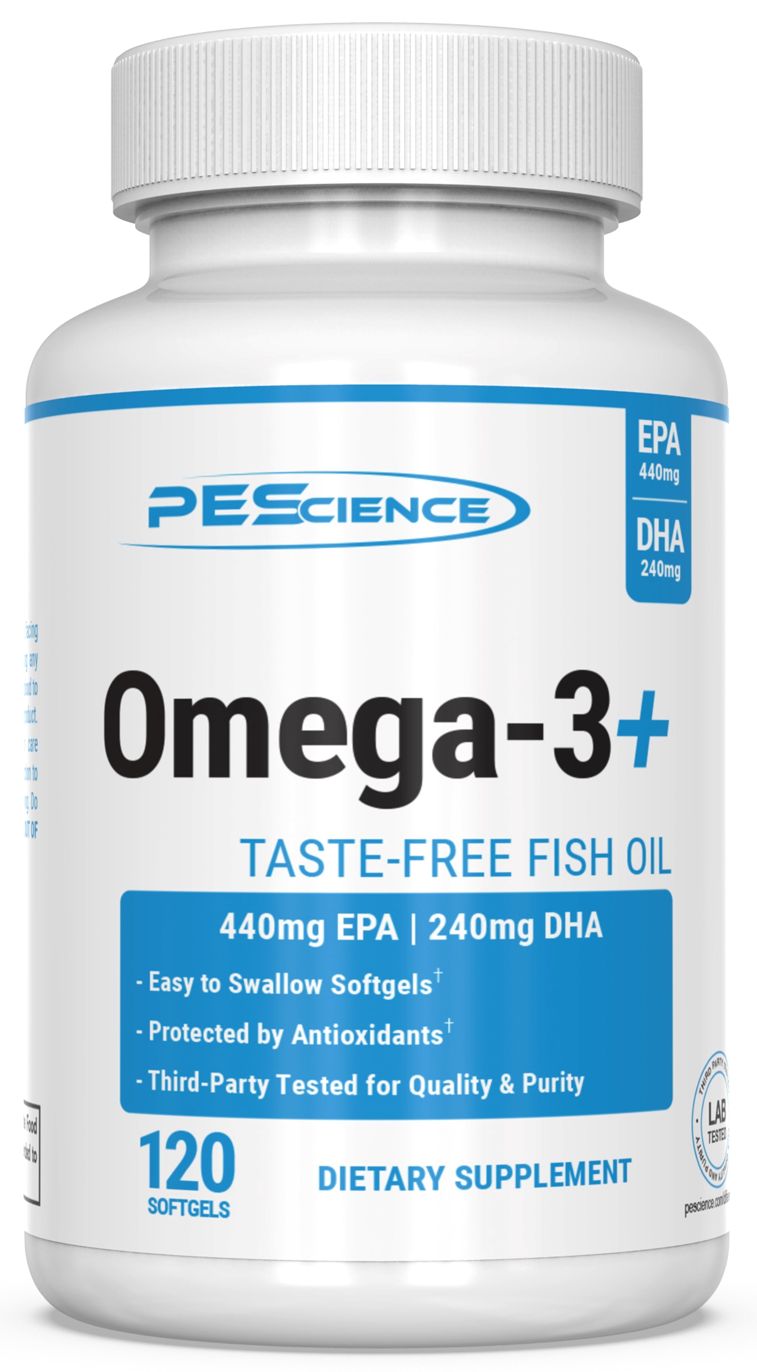 Omega-3+ EPA & DHA Softgels – 60-Day Supply, High-Potency Fish Oil, Easy-to-Swallow