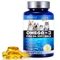 Omega 3 Fish Oil STF9 Soft Gels for Dog's and Coat, Salmon Fish Oil