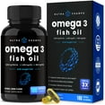Omega 3 Fish Oil Supplements 3600mg with EPA & DHA High Potency Omega
