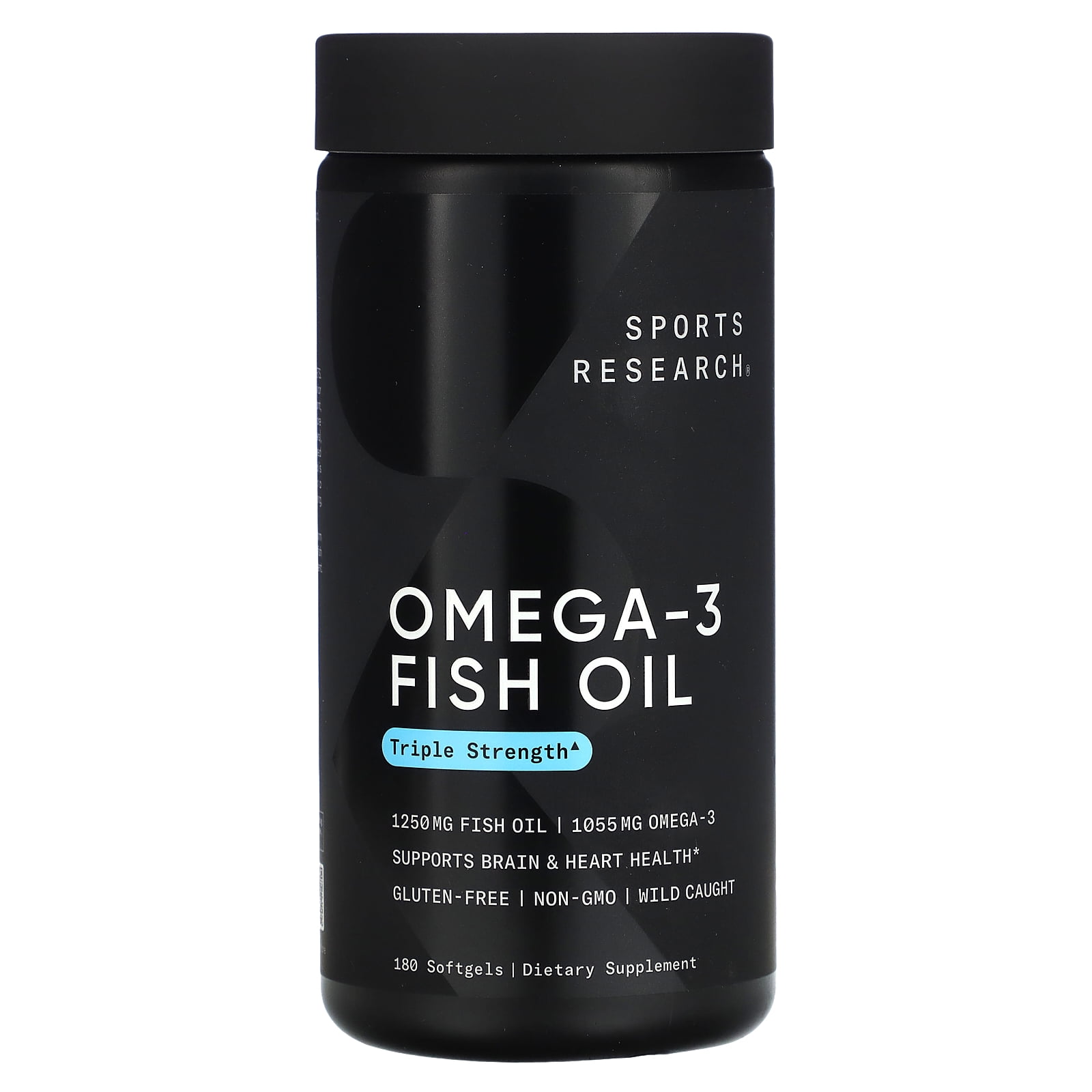 Omega-3 Fish Oil, Triple Strength, 180 Softgels, Sports Research