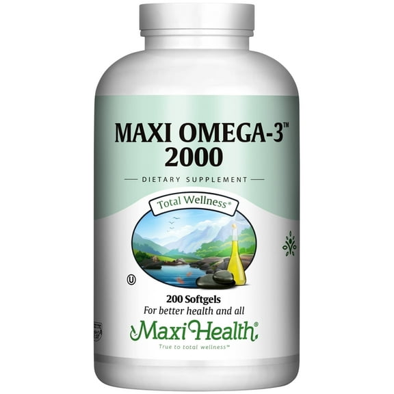 Omega 3 Fish Oil 2000mg – EPA & DHA for Heart, Brain & Joint Health – 200 Softgels – Kosher