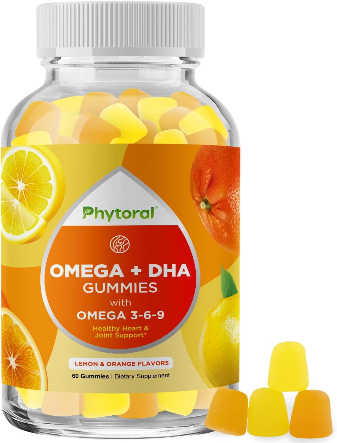 Omega 3 Supplement and Natural Gummy Vitamin with Plant Based Omega 3 6 9
