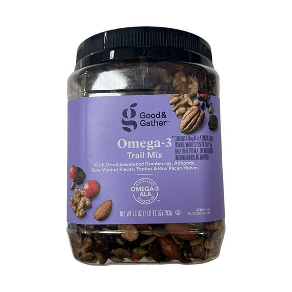 Omega 3 Trail Mix - 28 oz - Kosher (1 Pack of 28 oz)