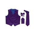 thumbnail image 1 of Omega Button Vest Formal 4 piece Dress Kit - Purple/Blue - Small, 1 of 1