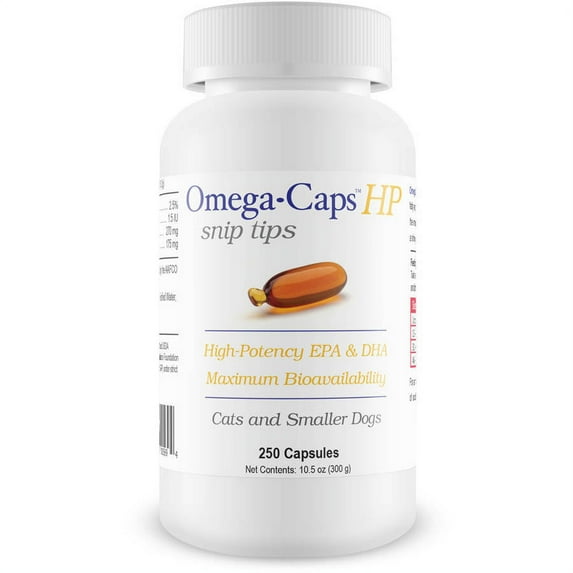 Omega-Caps HP snip tips for Cats and Smaller Dogs, 250-Count Bottle