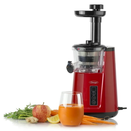 Omega - Cold Press 365 Horizontal Compact Masticating Juicer, Red - Red