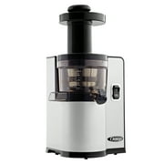 Omega Cold Press Masticating Vegetable and Fruit Extractor, Vertical Low-Speed Juicer, in Silver (VSJ843QS)
