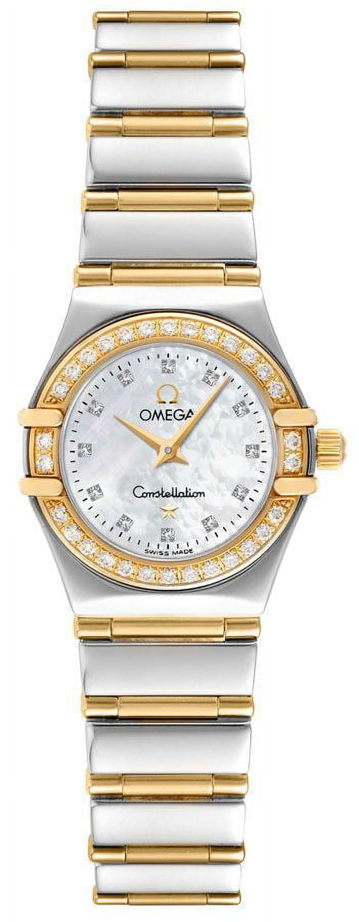Omega constellation diamond bezel deals