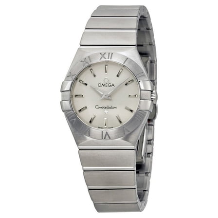 Omega Constellation Brushed Steel Ladies Watch 123.10.27.60.02.001