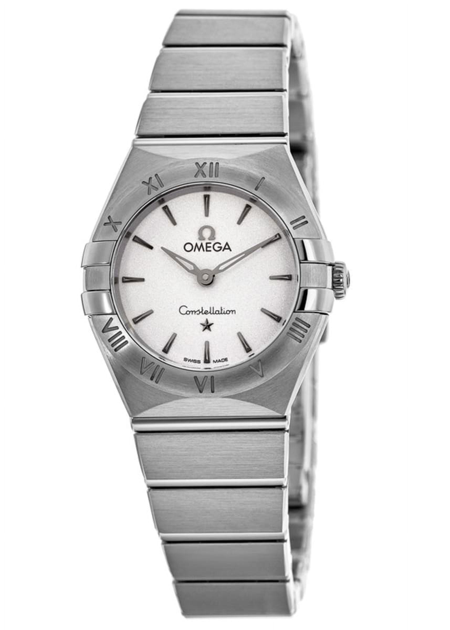 Omega Constellation Manhattan Quartz 25mm Silver Dial Stainless Steel Women's Watch 131.10.25.60.02.001