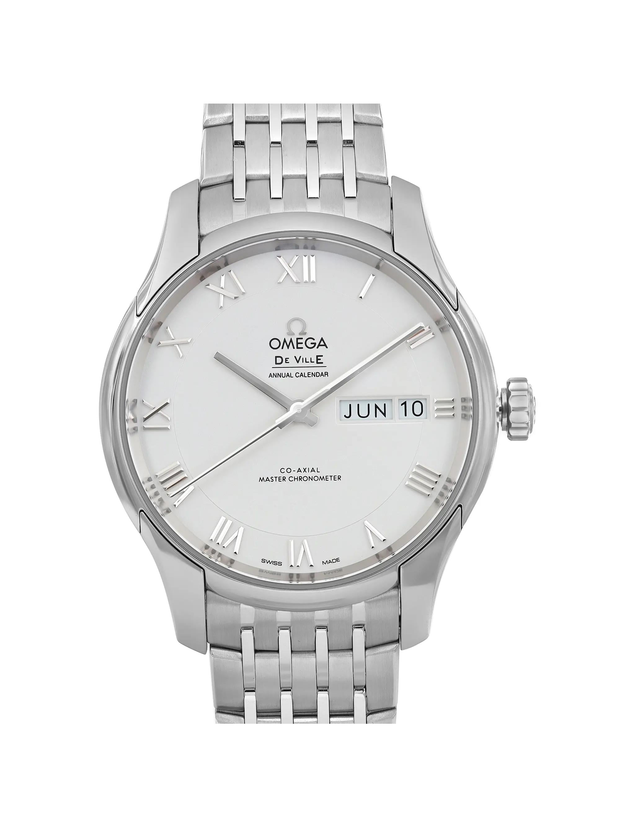 Omega De Ville Hour Vision 41mm Steel White Dial Men Watch 433.10.41.22.02.001