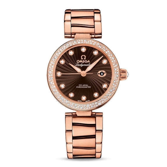Omega De Ville Ladymatic 18k Rose Gold Automatic Watch 425.65.34.20.63.002