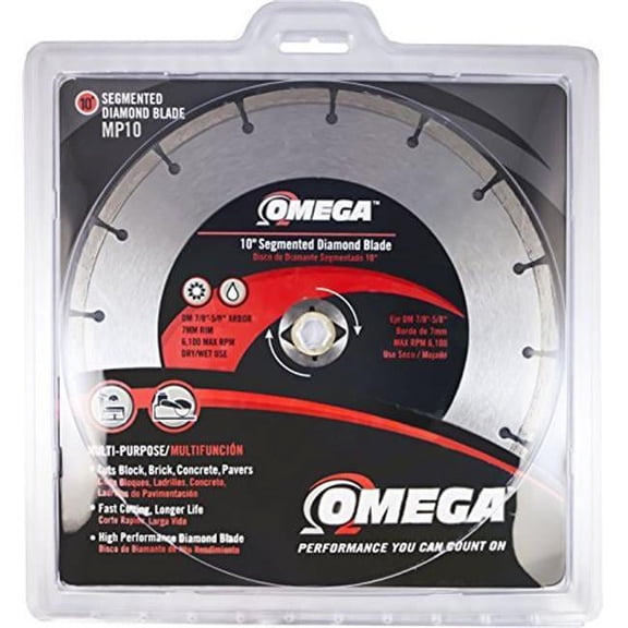 Omega Diamond Tools MP10 Segmented Blade - 10 in.