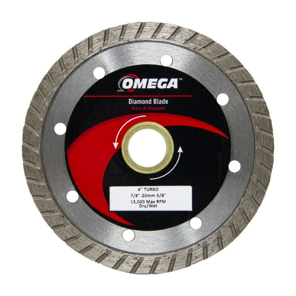 Omega Diamond Tools TB40 Turbo Diamond Blade - 4 in.
