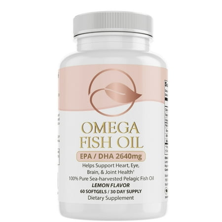 Omega Fish Oil -Omega-3 Fatty Acids by Bellawell