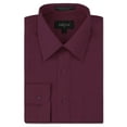 thumbnail image 1 of Omega Italy Men's Long Sleeve Dress Shirt Solid Color Regular Fit 25 Colors, 1 of 5