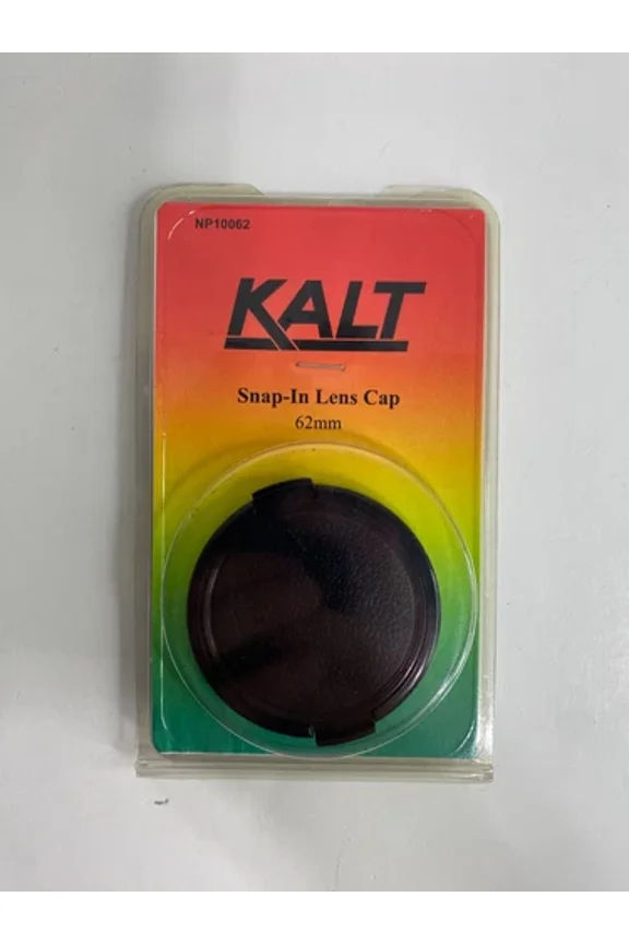 Omega Kalt Snap-In Camera Lens Cap 62Mm Black Plastic Snap-On Np10062