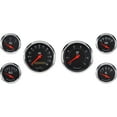 thumbnail image 1 of Omega Kustom 6-Gauge Set, Electric Speedometer, Black Top, 1 of 3