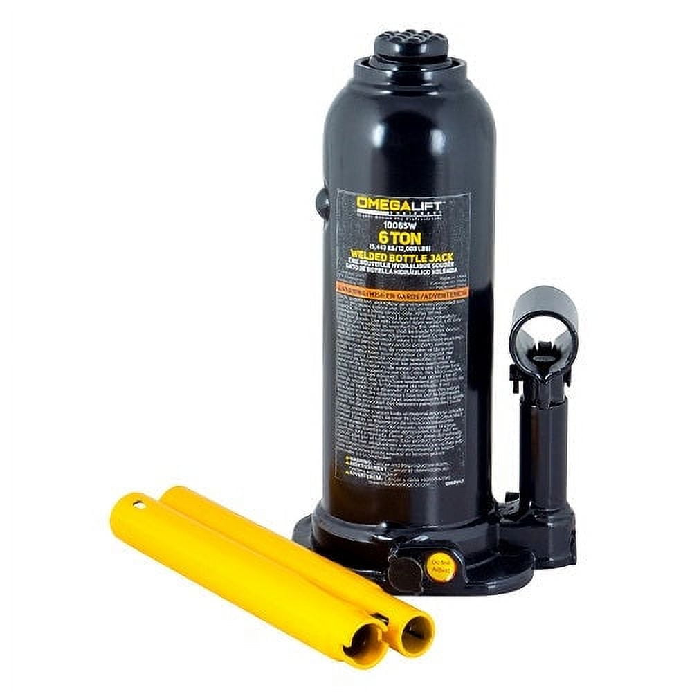 Omega Lift 10065W Hydraulic Welded Bottle Jack 6 Tons Capacity with