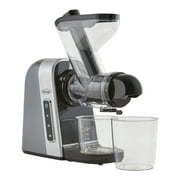 Omega Medical Medium 200W Gray Slow Masticating Juicer with Wide Mouth Chute for Less Prep