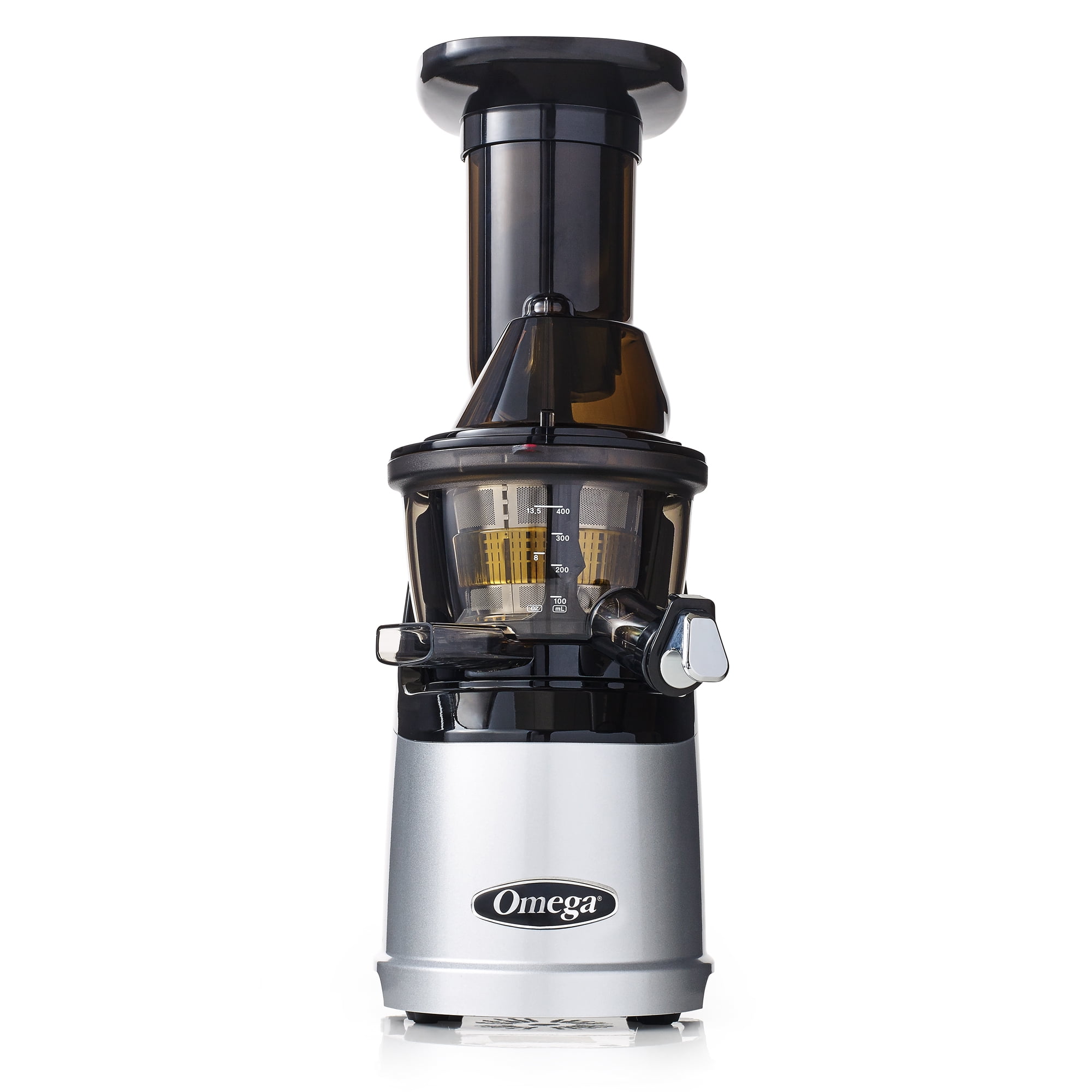 Omega MegaMouth Compact Masticating Vertical Juicer, 240W LowSpeed Single Stage Auger, in