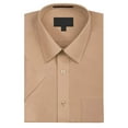 thumbnail image 1 of Omega Men's Short Sleeve Dress Shirt (Blush, M), 1 of 1