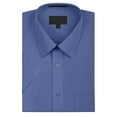 thumbnail image 1 of Omega Men's Short Sleeve Dress Shirt (French Blue, L), 1 of 3