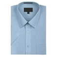 thumbnail image 1 of Omega Men's Short Sleeve Dress Shirt (Light Blue, 5XL), 1 of 4