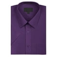 thumbnail image 1 of Omega Men's Short Sleeve Dress Shirt (Purple, 5XL), 1 of 1