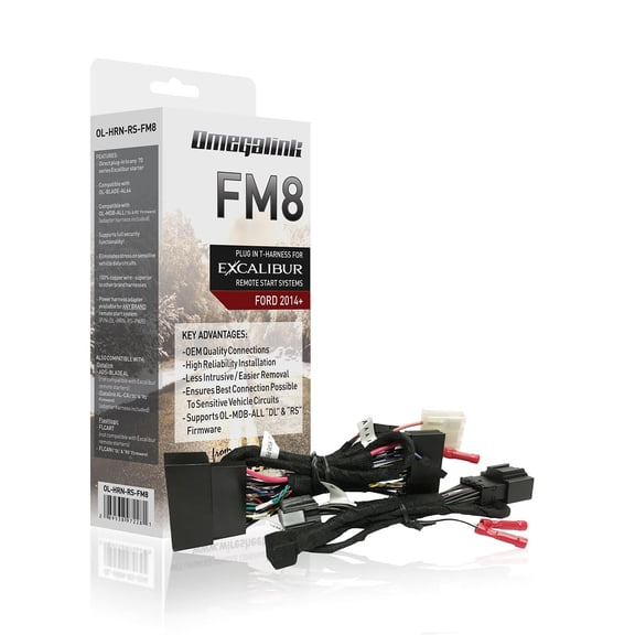 Omegalink OLHRNRSFM8 T-Harness  Plug-In Remote Start Wiring Harness for Select Ford & Lincoln Vehicles (20142024)