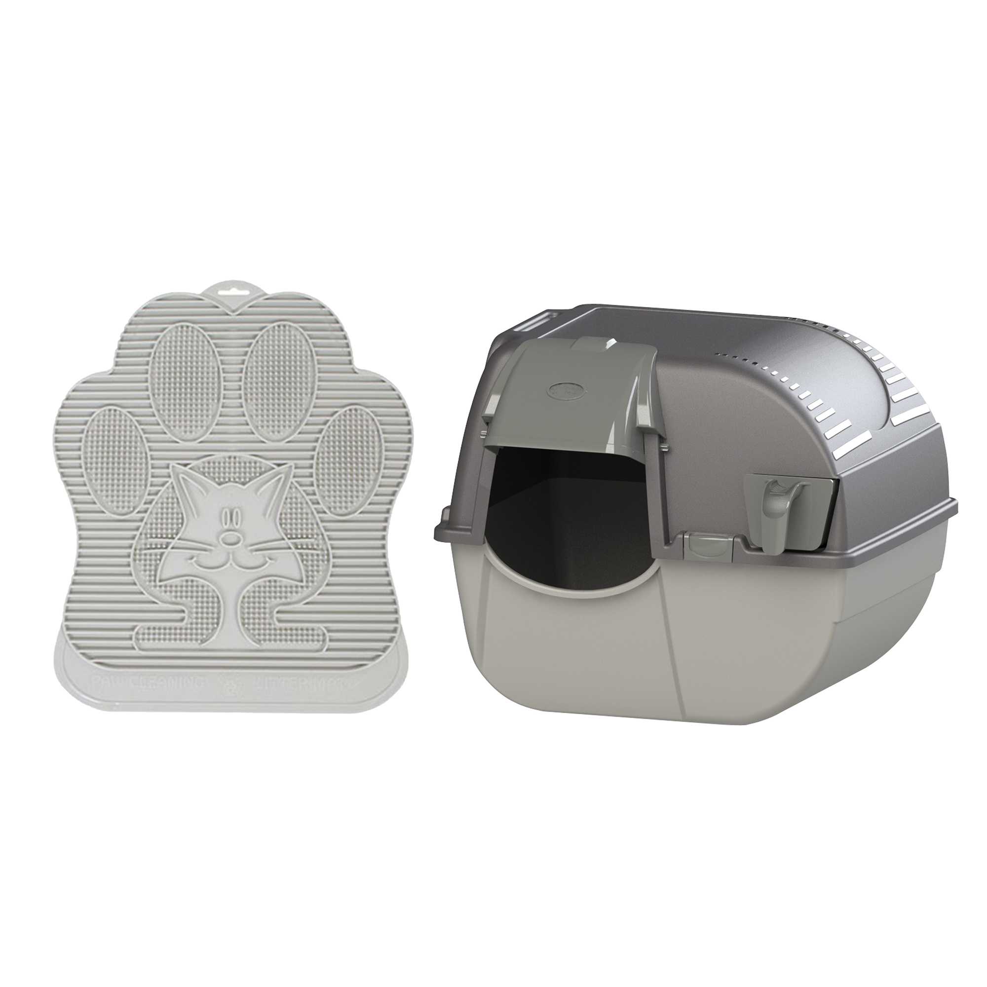 Omega Paw Elite Roll 'N Clean Self Clean Litter Box & Litter Trapping Mat