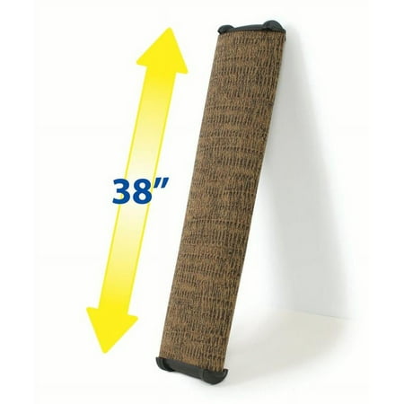 Omega Paw Lean-it Anywhere Cat Scratching Post with Catnip, Gray Solid