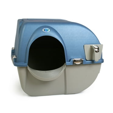 Omega Paw Regular Size Premium Self-Cleaning Litter Box, Blue
