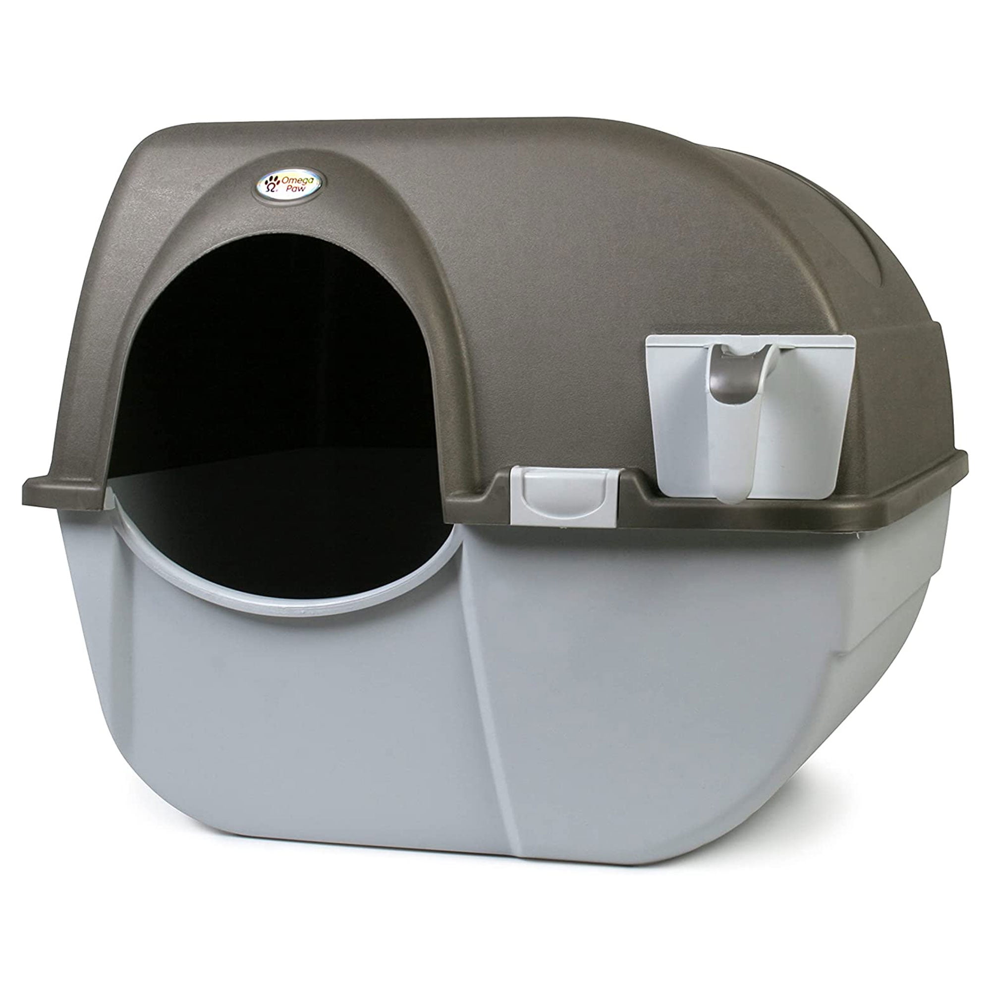 Omega Paw Roll 'n Clean Self Cleaning Litter Box for Regular Sized Cats