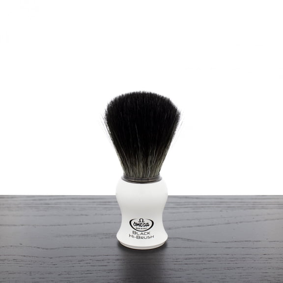 Omega Penelli Black HI-BRUSH Synthetic Shaving Brush